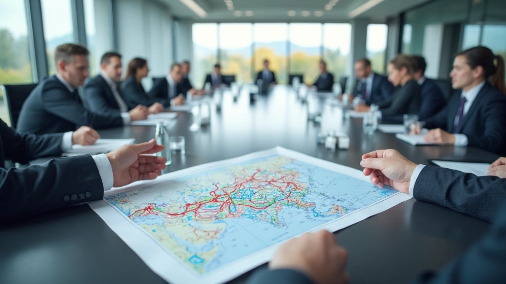 Профессиональное фото международной энергетической конференции с картой Центральной Азии